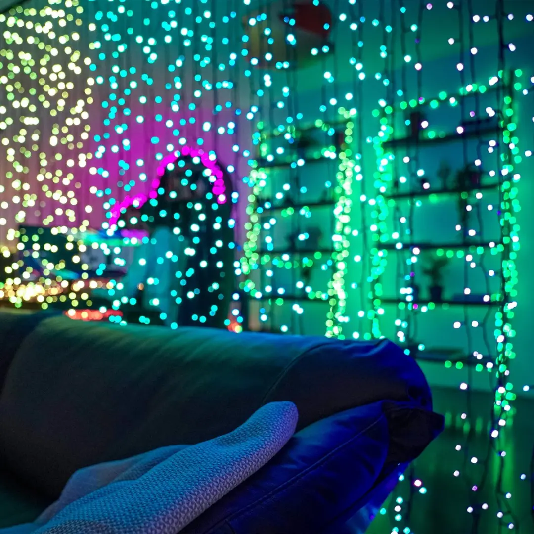 Twinkly Curtain Lichtgordijn 210 RGBW - Transparant