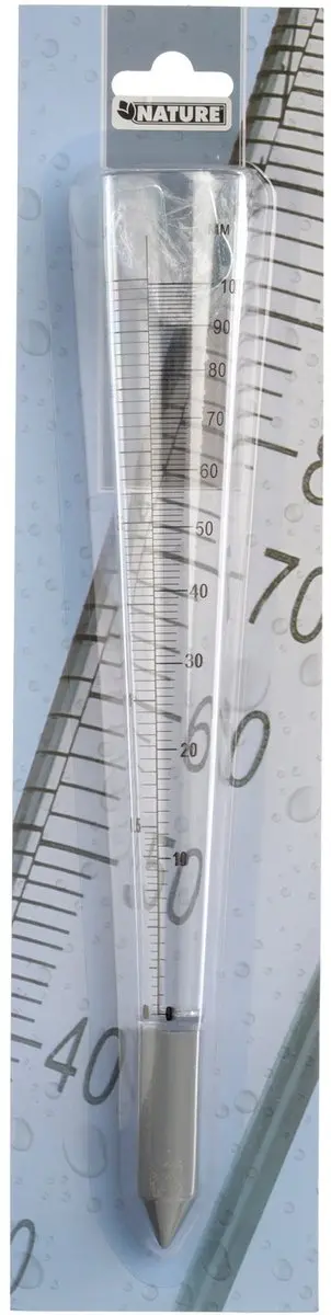 Nature Regenmeter Ø4x30.8cm Transparant