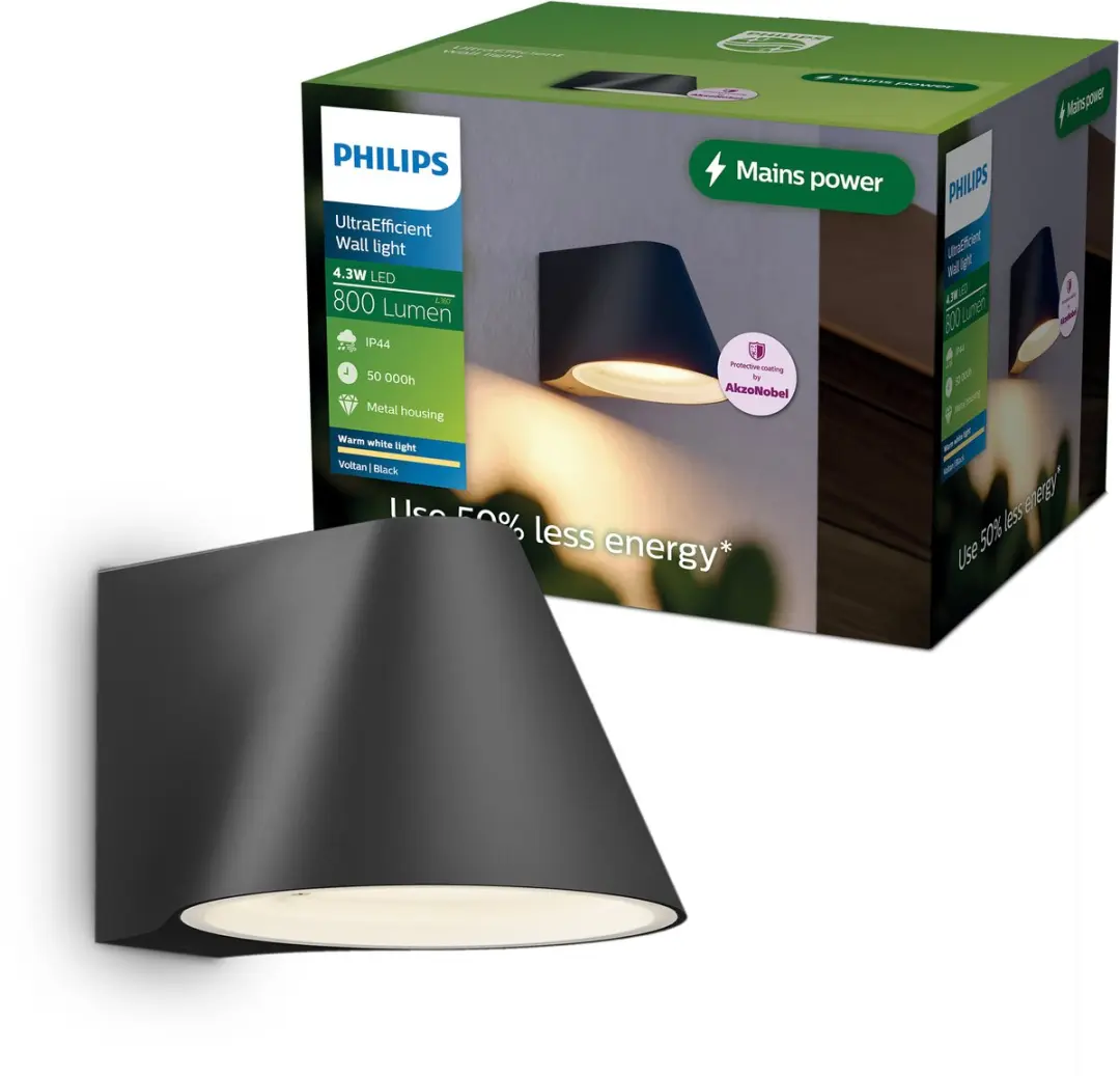 Philips Voltan UltraEfficient Wandlamp