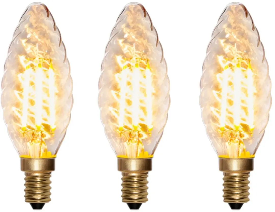 3-Pack Star Trading Soft Glow LED kaarslamp barokstijl