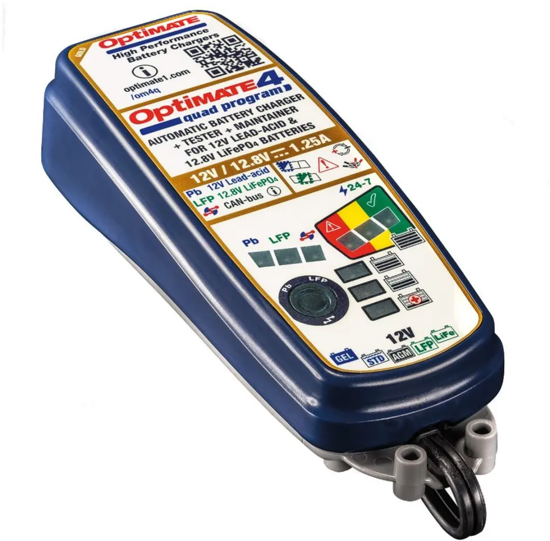 Tecmate Optimate 4 Acculader 12V - TM-630-PR
