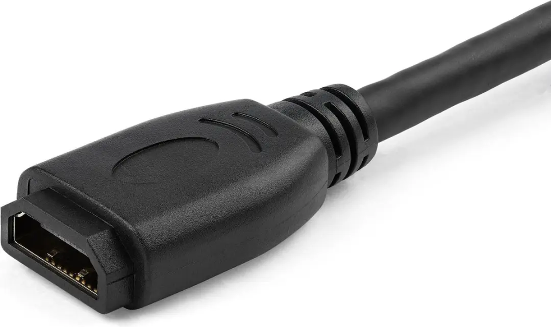 Startech HDMI Port Saver 150mm - 4K 60Hz - Zwart - afbeelding 4 van 6