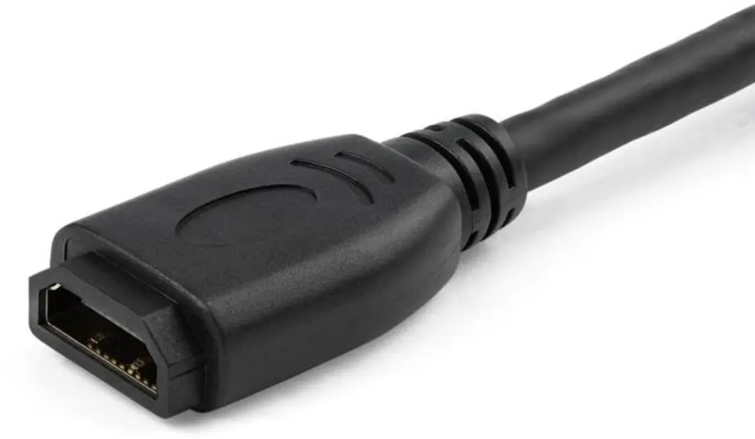 Startech HDMI Port Saver 150mm - 4K 60Hz - Zwart - afbeelding 6 van 6