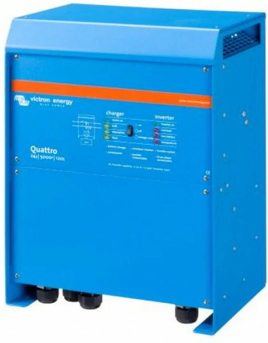 Victron Quattro QUA245021010 Omvormer/oplader - 24V 5000VA 230V - Blauw
