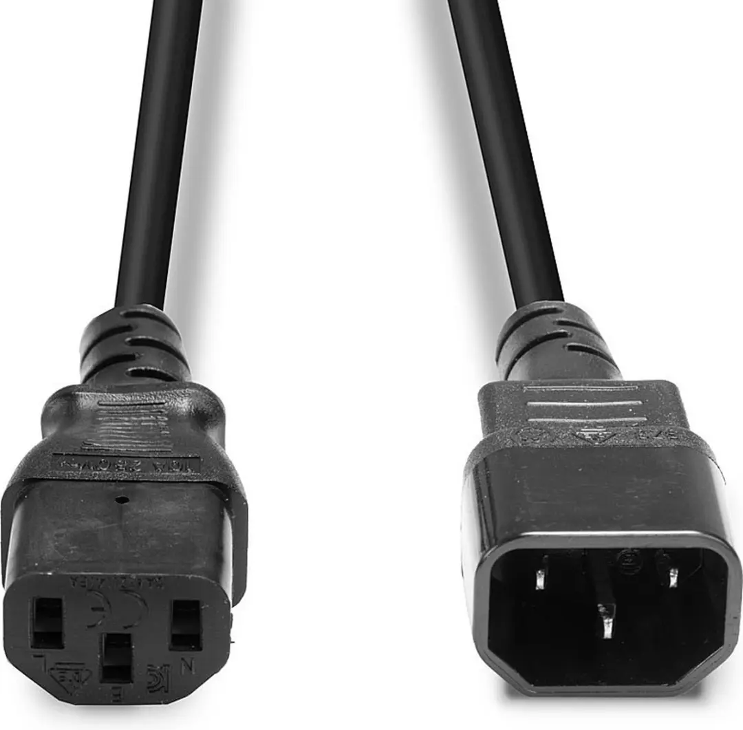 Lindy Stroomkabel C14 naar C13 10A - 1m - Zwart - afbeelding 6 van 6