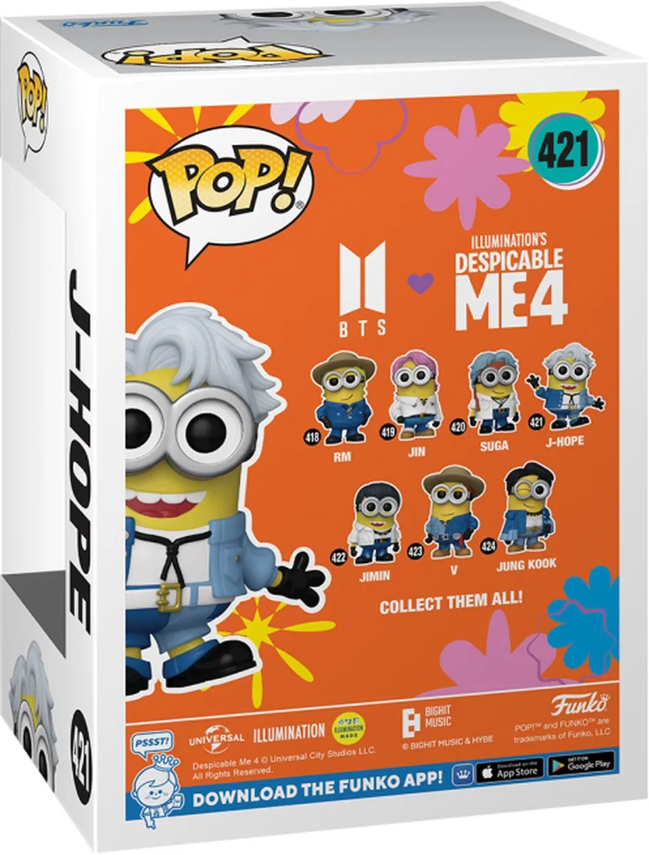 Funko Pop! Minions Despicable Me 4 - J-Hope Vinylfiguur - Meerkleurig