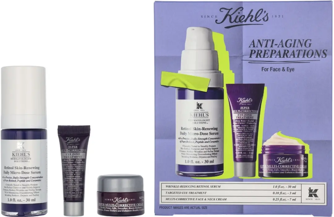 Kiehl's Anti-Ageing Set - Retinol Serum & Oogcrème - 40ml