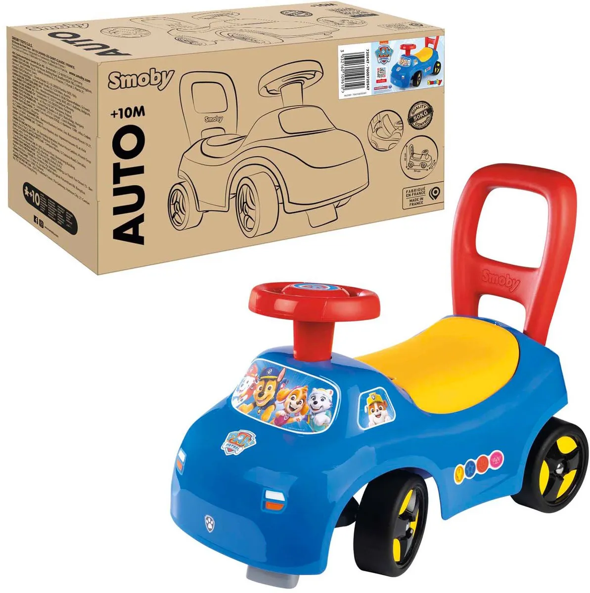 Smoby Paw Patrol 2-in-1 Kinderautodrager Blauw - MPN 1440898