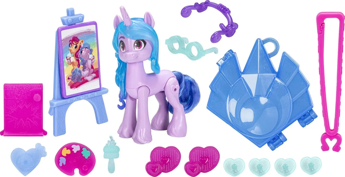 Hasbro Izzy Moonbow Cutie Mark Magic Speelfiguur - Multicolor