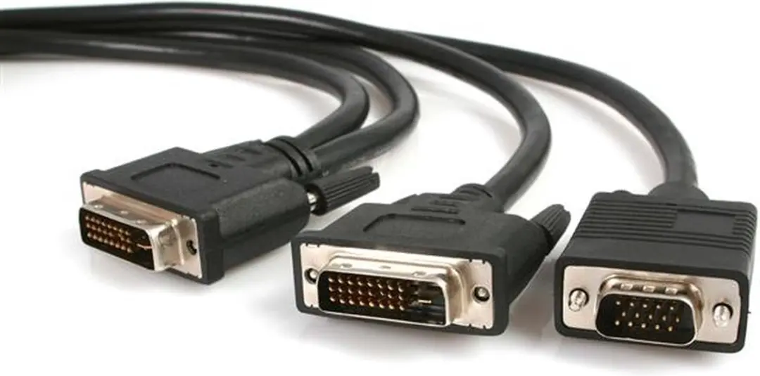 StarTech DVIVGAYMM6 Videosplitterkabel 1,8m - Zwart - afbeelding 3 van 5