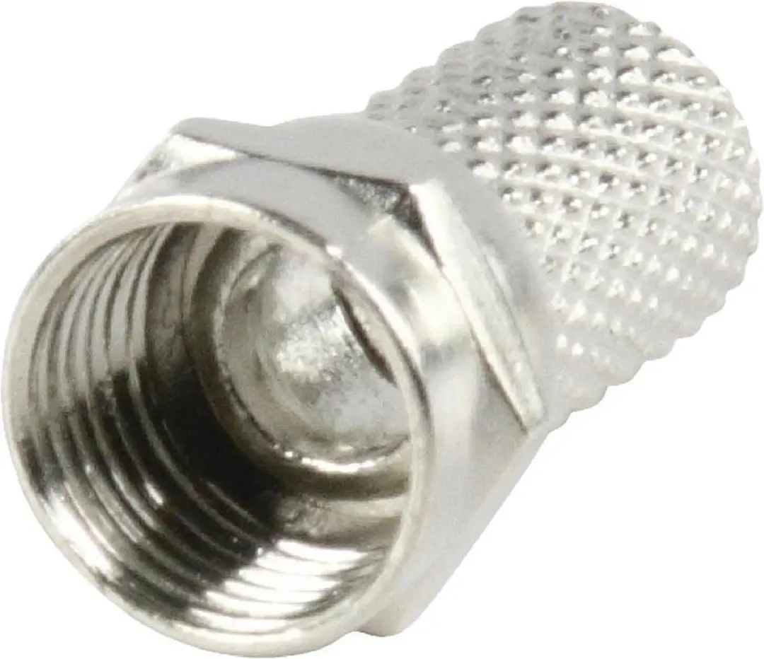 F-Connector 7.0 mm Male Metaal Zilver