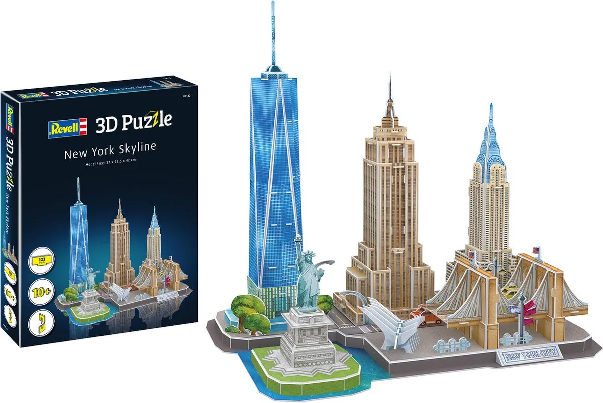 Revell New York Skyline 3D Puzzel 123 Stuks - Multi