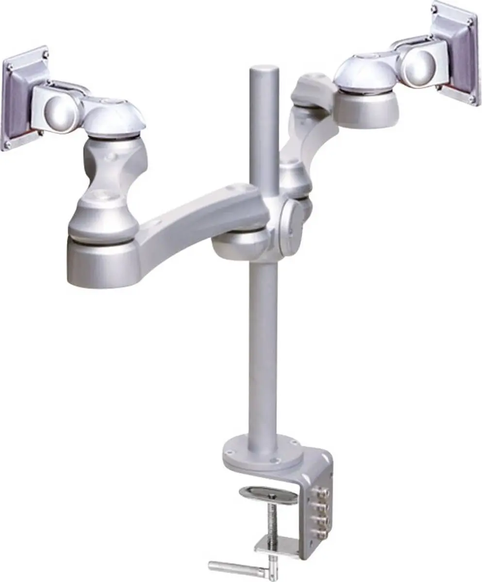 Neomounts FPMA-D930D Monitorarm 2 schermen 10-30" - 0-7 kg/scherm - Zilver - afbeelding 3 van 6