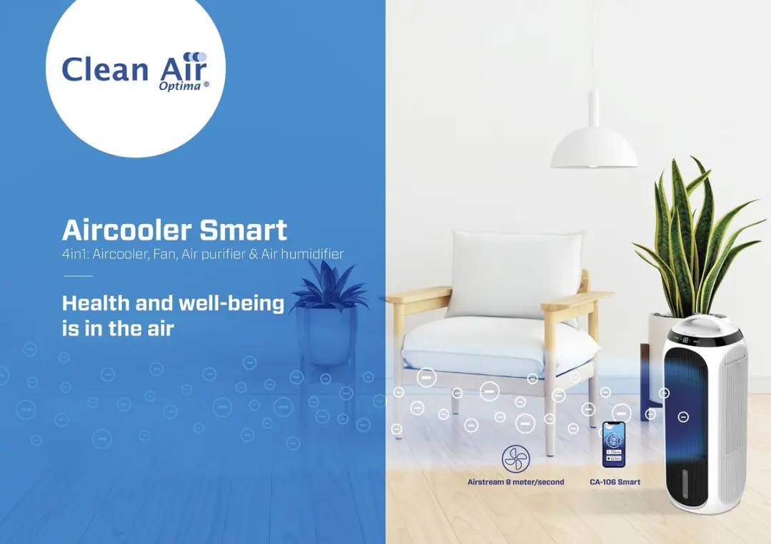Clean Air Optima CA-106 4-in-1 Luchtkoeler - Zwart-Wit - afbeelding 3 van 6