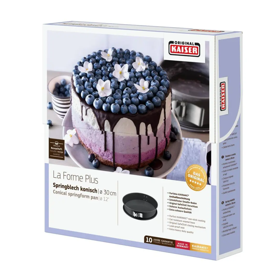 Kaiser La Forme Plus Springblech 30cm - Zwart