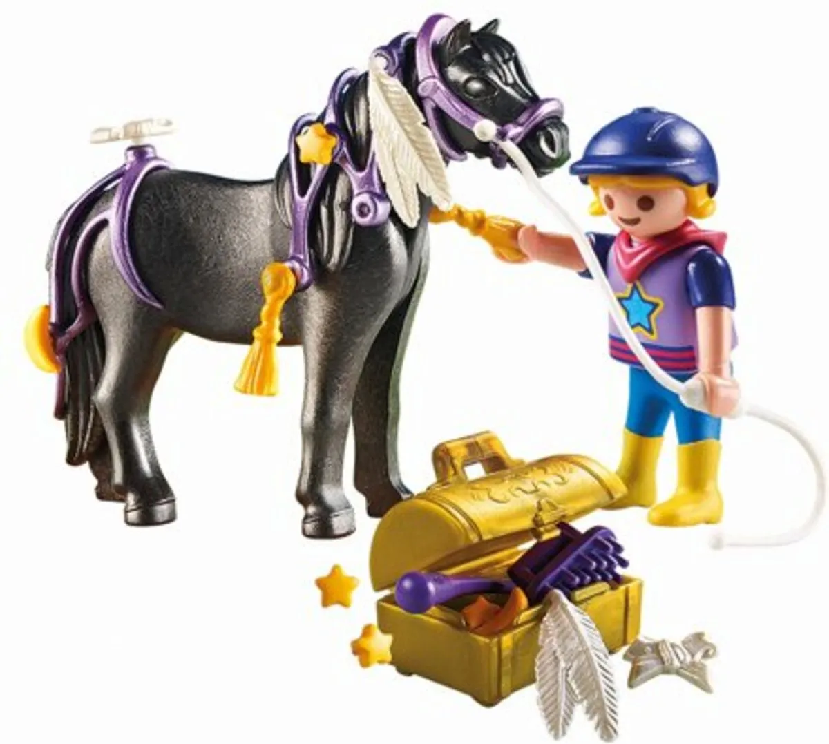 Playmobil Pony Versierpakket Ster 4008789069702 - Donker Grijs - afbeelding 5 van 6