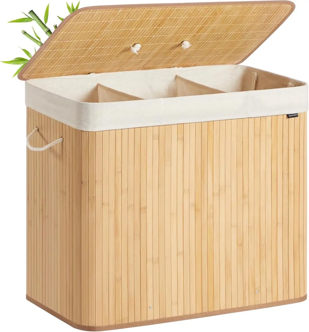 Songmics Wasmand met deksel 170L