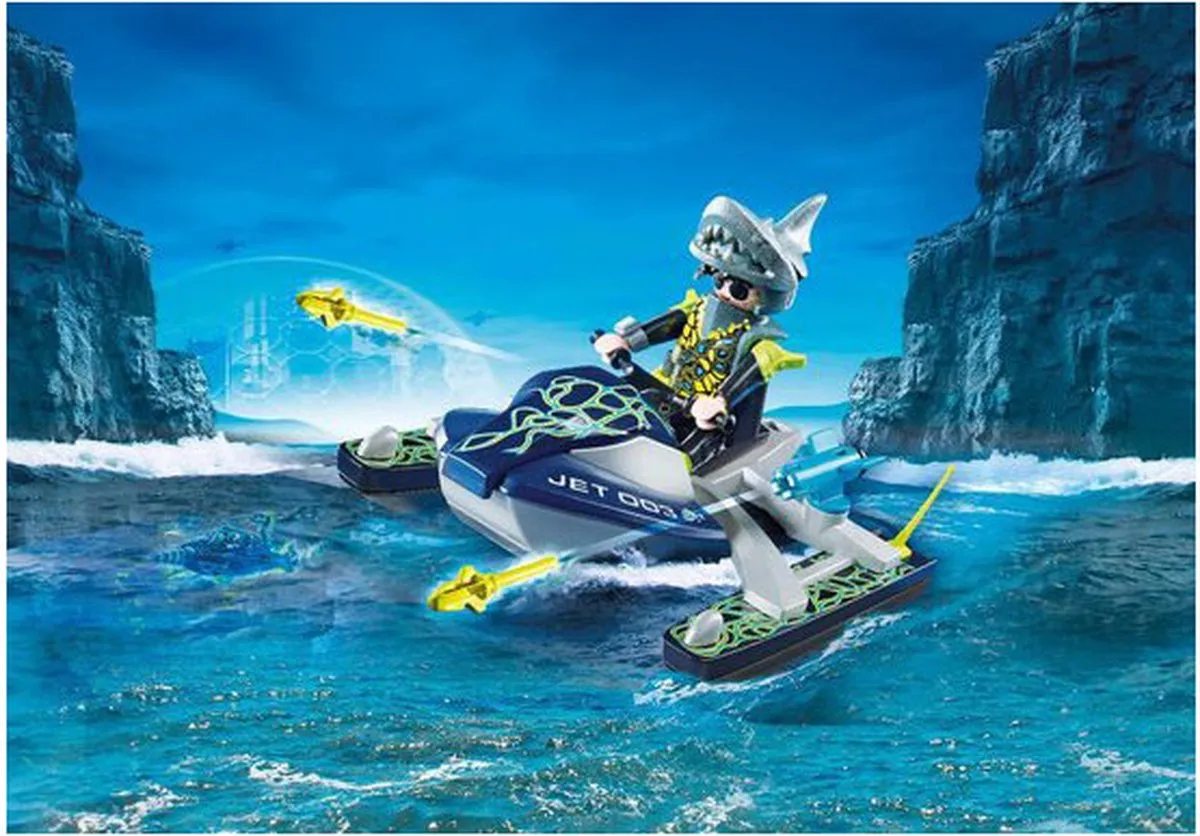 Playmobil Team S.H.A.R.K. Raketscooter 70007 - Multicolor