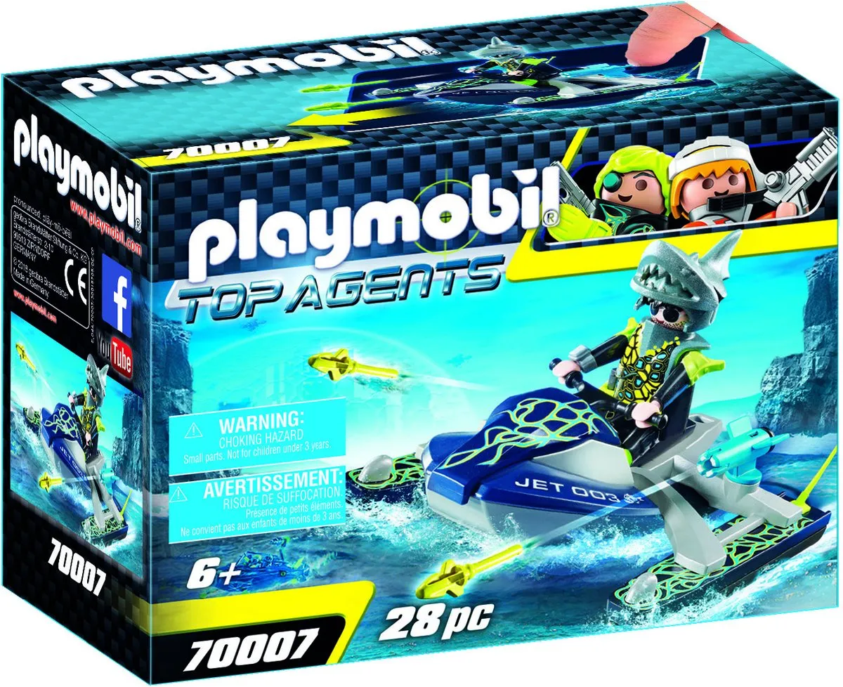 Playmobil Team S.H.A.R.K. Raketscooter 70007 - Multicolor - afbeelding 6 van 6