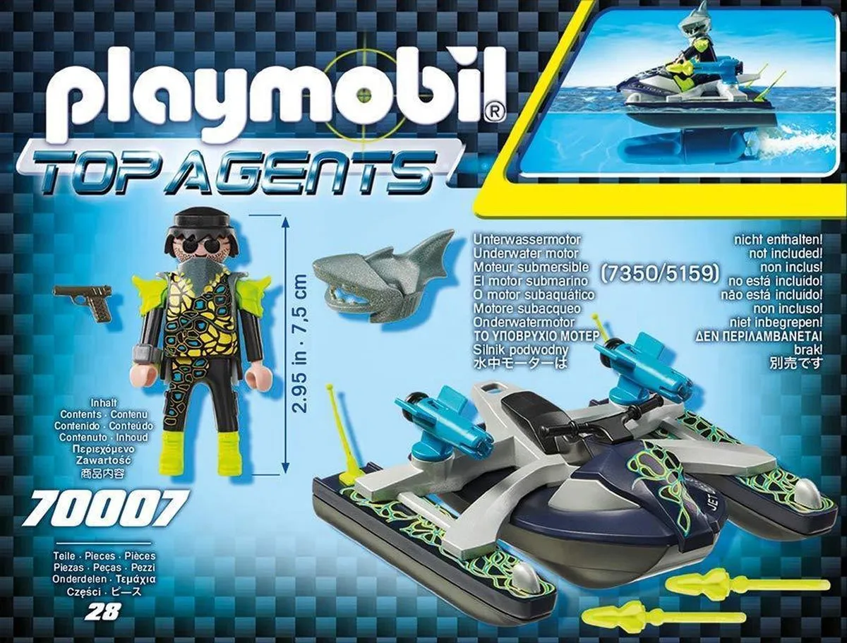 Playmobil Team S.H.A.R.K. Raketscooter 70007 - Multicolor