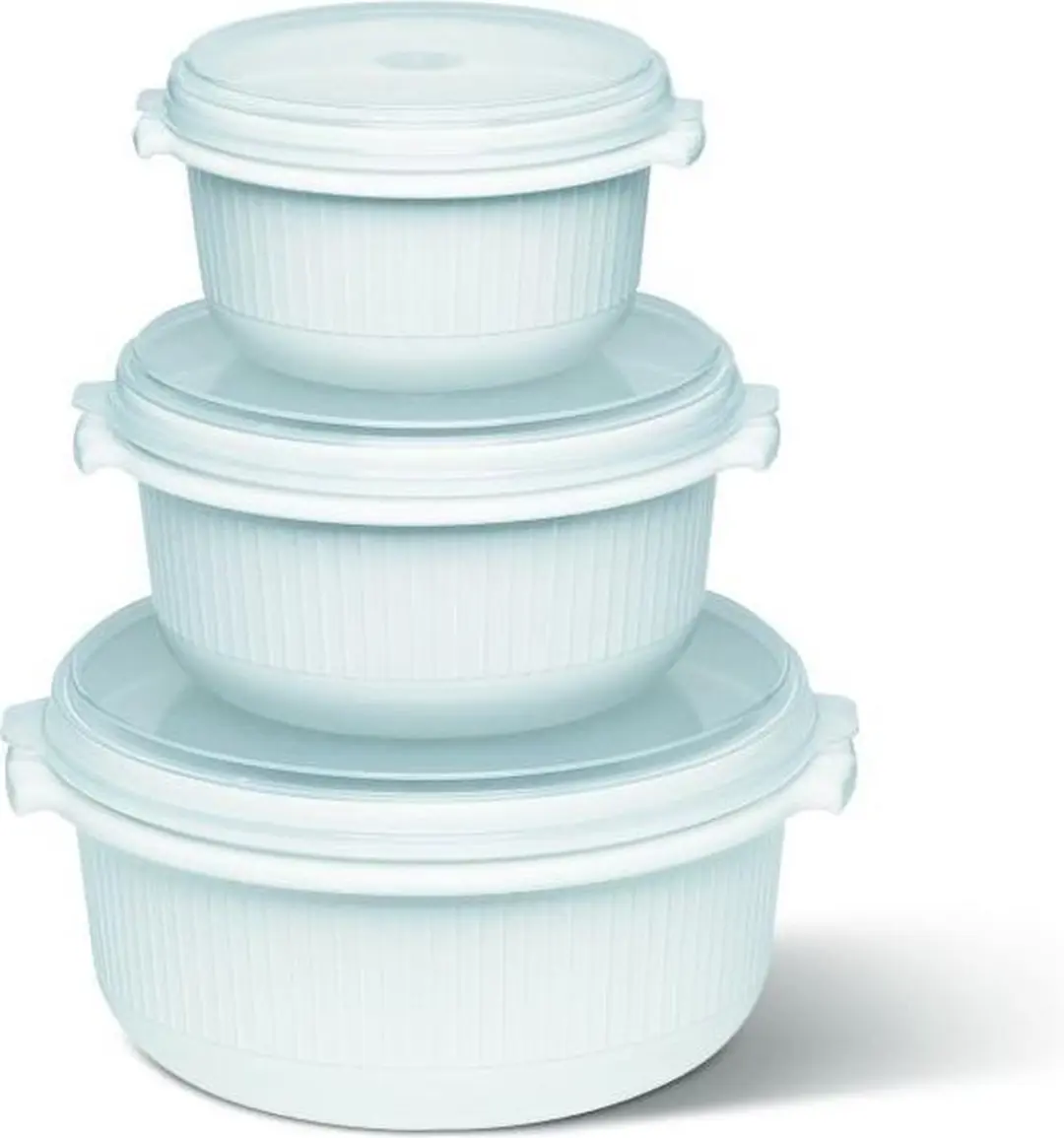 Emsa Micro-Family Magnetronschaal 3-delig - 1L - Wit