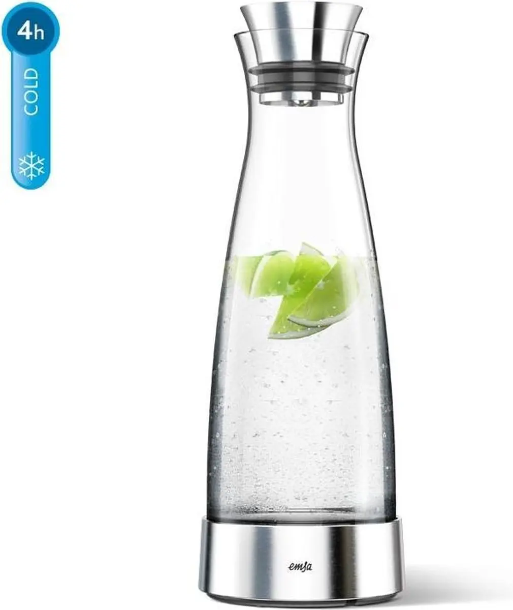 Emsa Waterkaraf Flow Slim 1L - Zilver - afbeelding 5 van 6