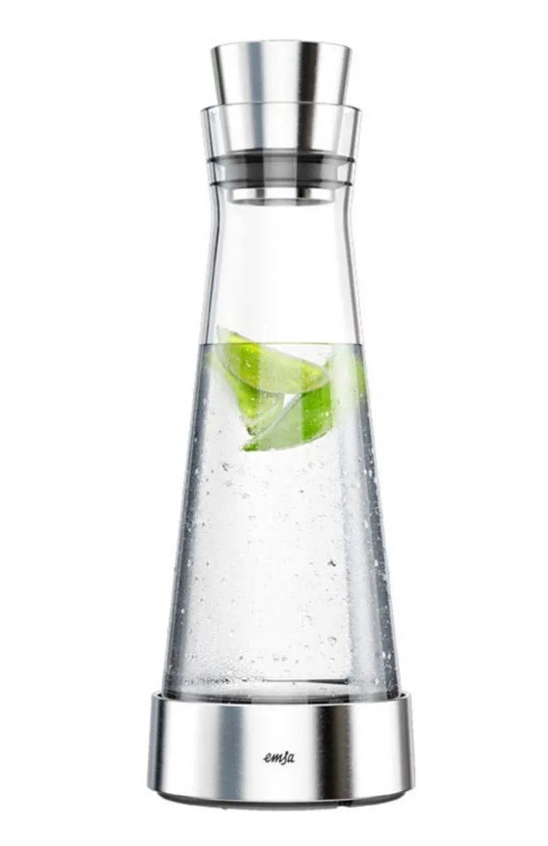 Emsa Waterkaraf Flow Slim 1L - Zilver - afbeelding 4 van 6