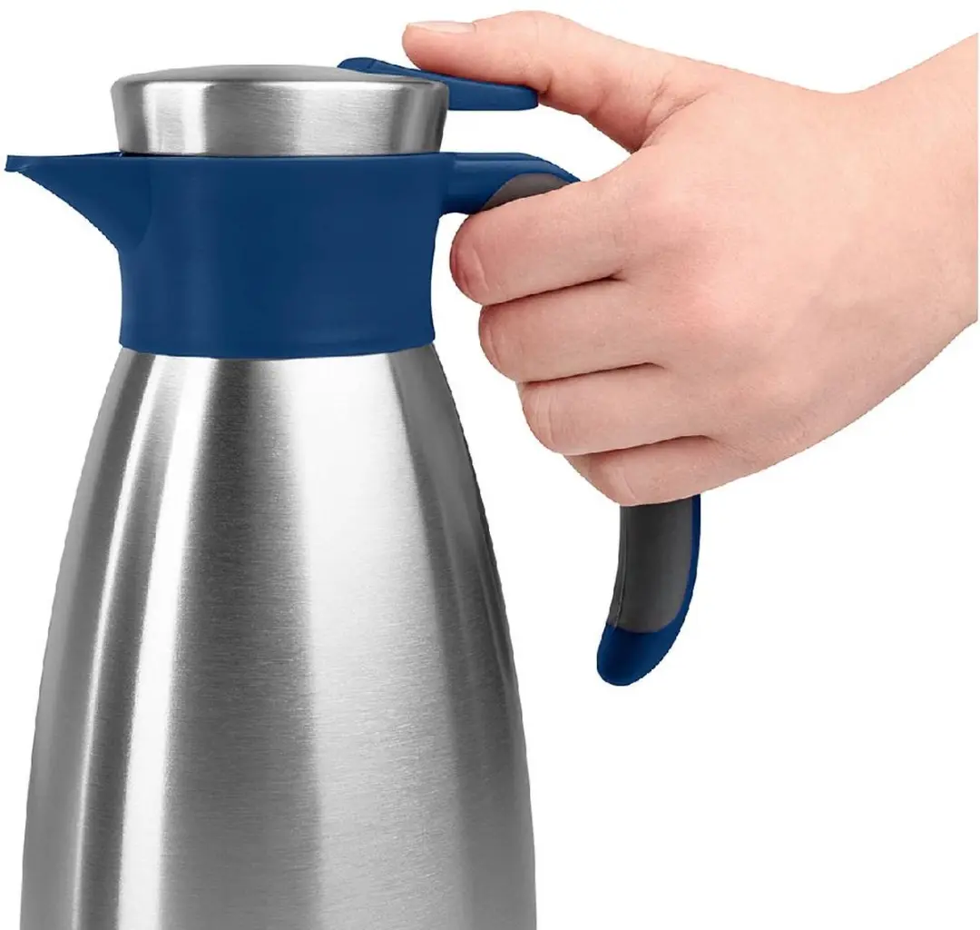 Emsa Soft Grip Isoleerkan 1L - Blauw - afbeelding 3 van 3