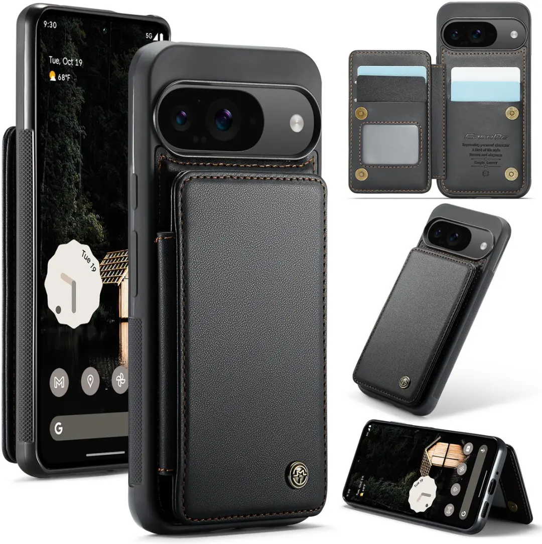 Luxe Portemonnee Backcover met Anti-RFID kaarthouders + Screenprotector voor Pix