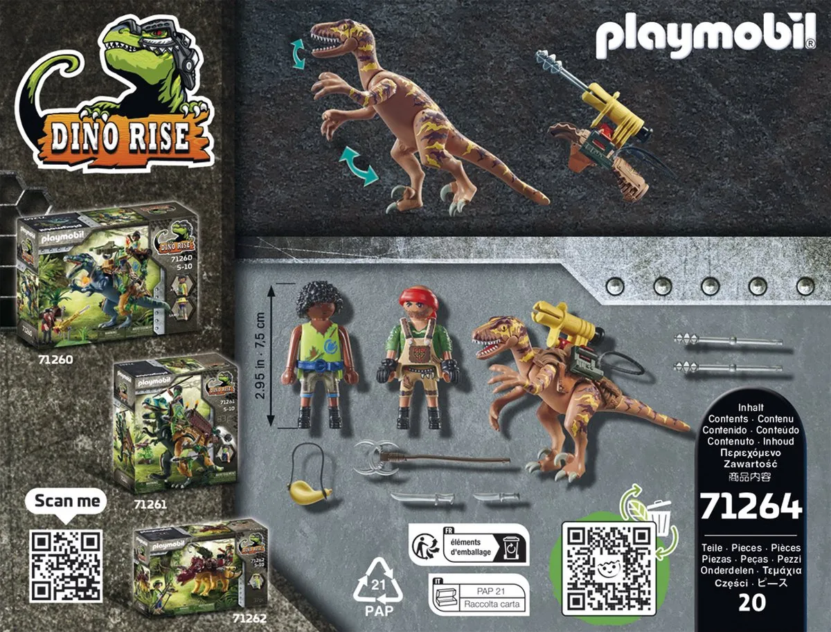 Playmobil Dino Rise Deinonychus 71264 - Meerkleurig - afbeelding 6 van 6