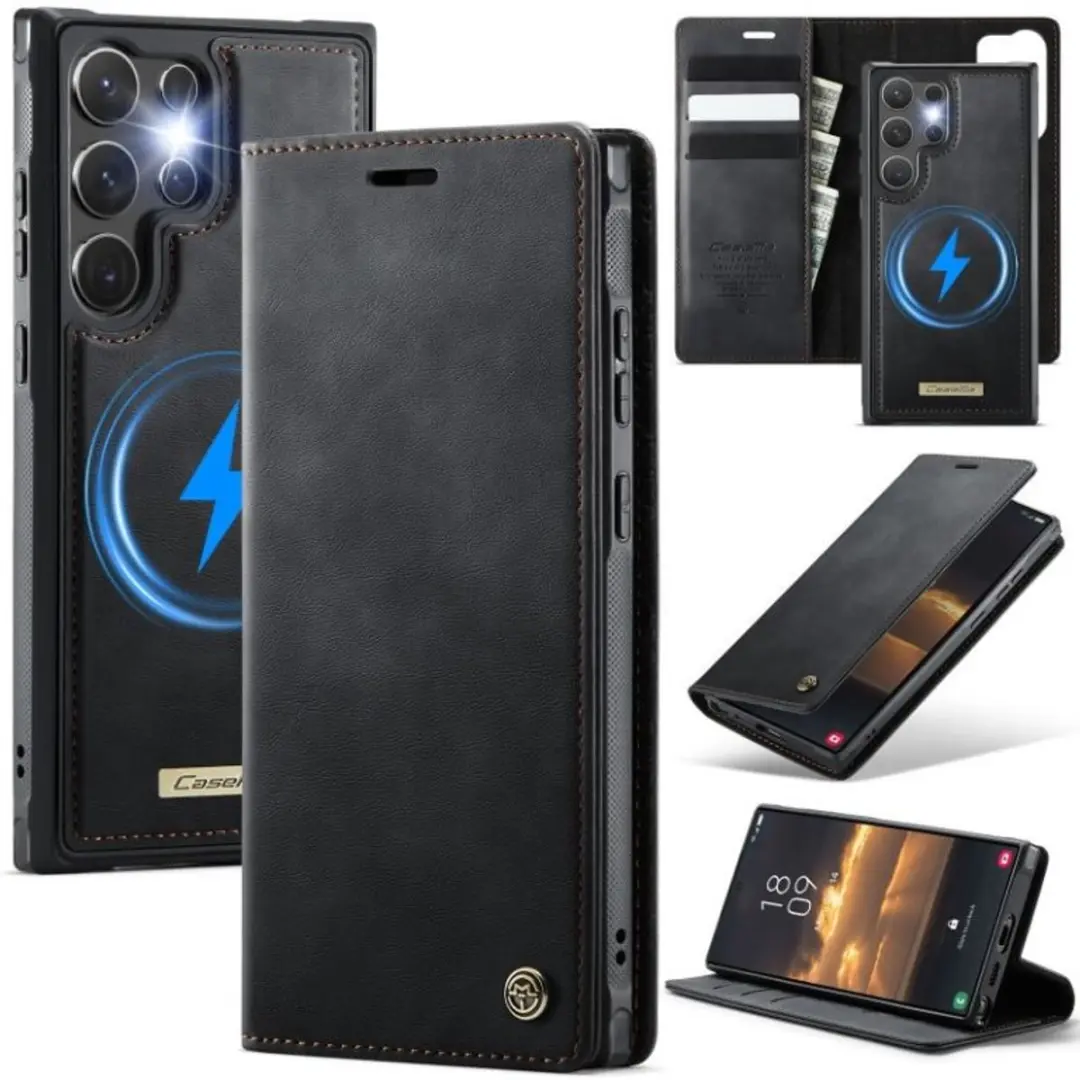 Luxe 2-in-1 Magnetische Afneembare Portemonneehoes + Backcover voor Galaxy S25 U