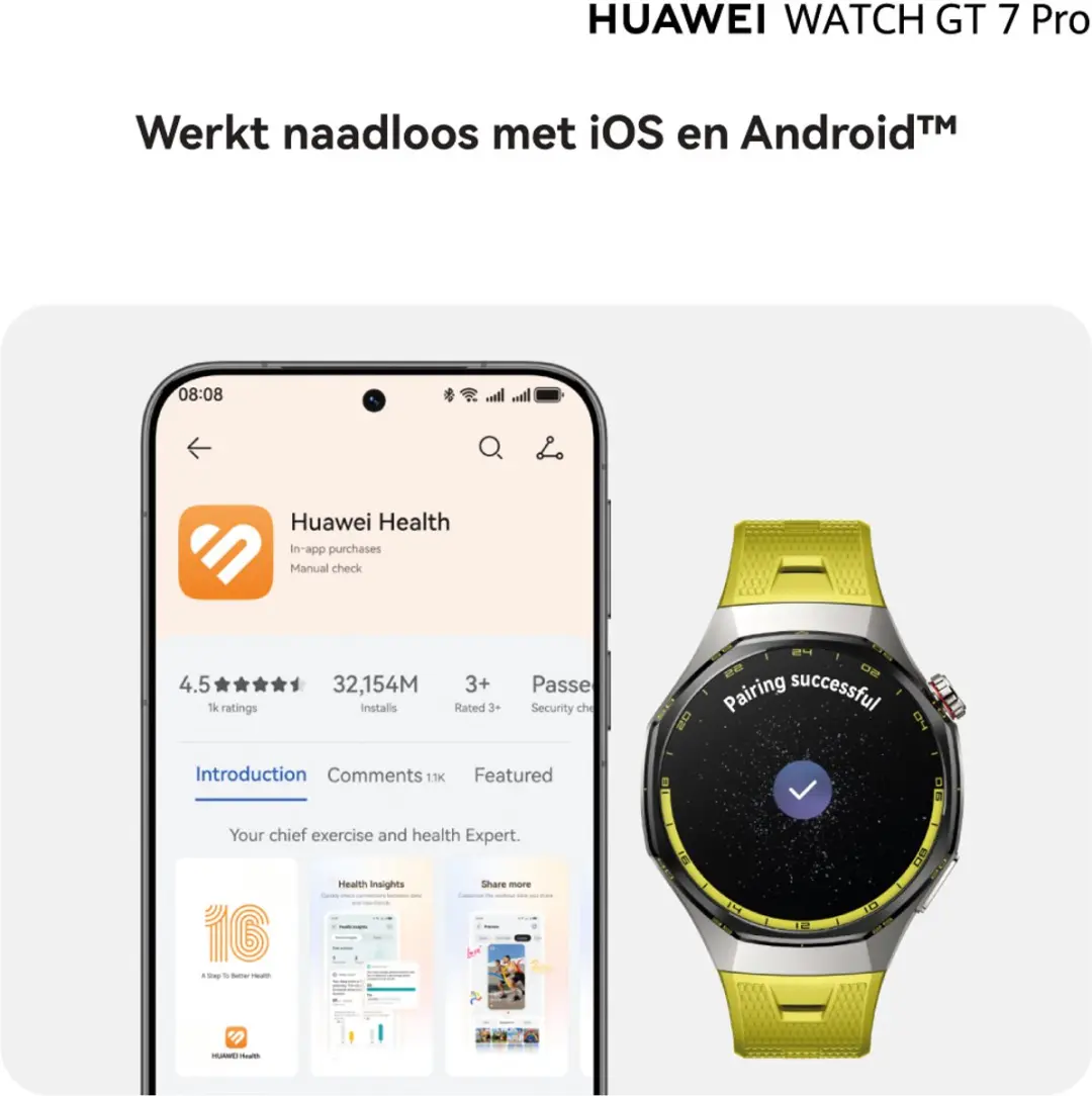 Huawei Watch GT 7 Pro 46mm - 867mAh - Groen