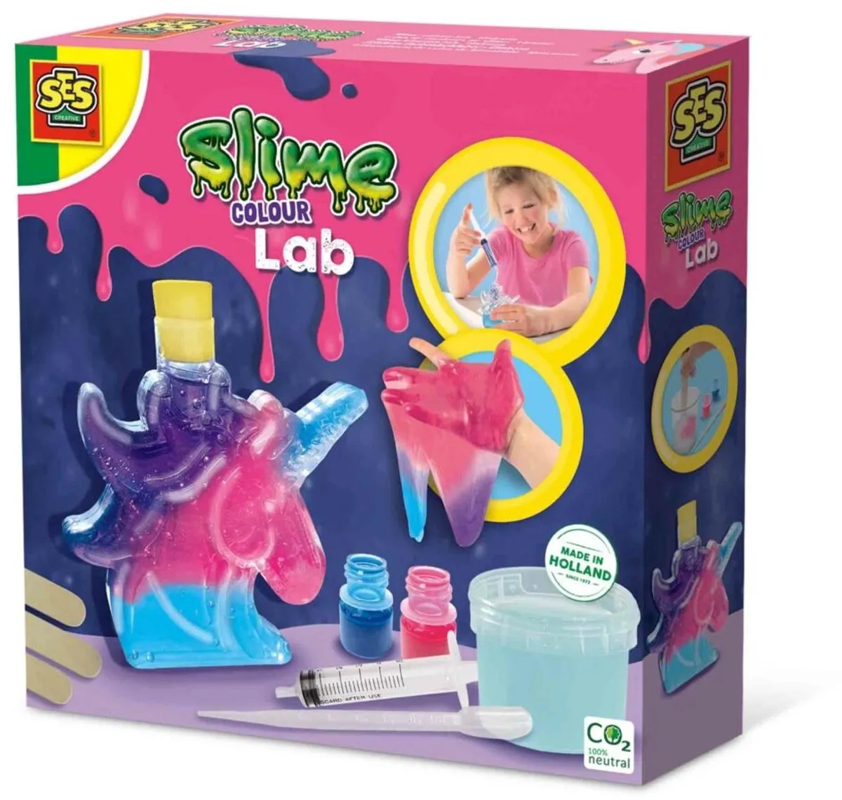 SES Creative Slime Kleuren Lab Unicorn