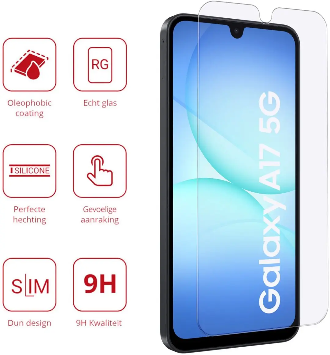 Rosso Screen Protector Samsung Galaxy A17 - 9H Tempered Glass