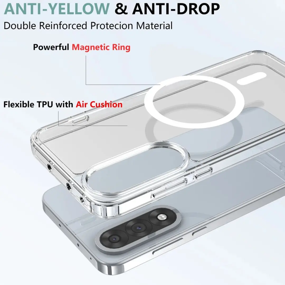 Selected Hoesje OnePlus Nord 5 - MagSafe/Qi2 Hard Back Cover - Transparant