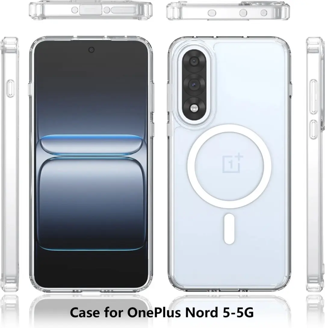 Selected Hoesje OnePlus Nord 5 - MagSafe/Qi2 Hard Back Cover - Transparant