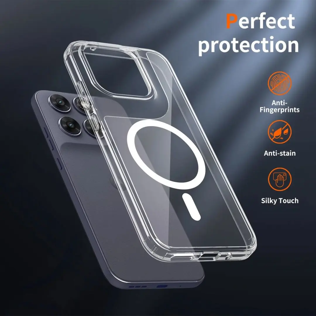 Selected Hoesje Motorola Moto G67 MagSafe Transparant