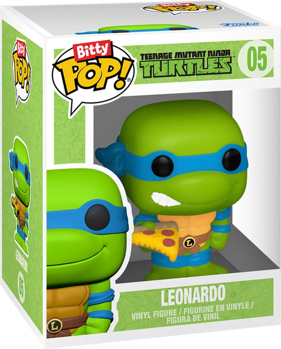 Funko Bitty Pop Rides! TMNT Leonardo & Turtle Van - Multicolor