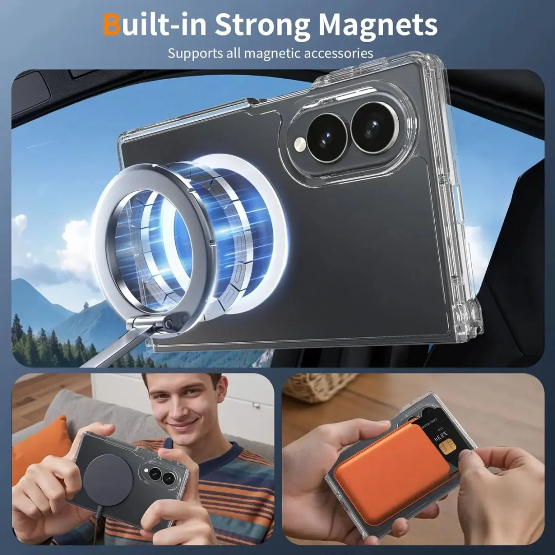 Selected Hoesje Samsung Galaxy Z Fold8 MagSafe Transparant