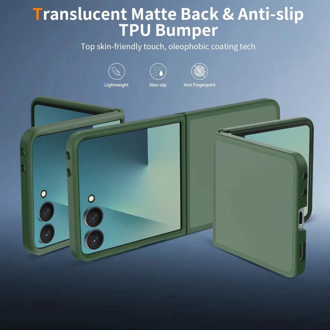 Selected Hoesje Samsung Galaxy Z Flip8 - Matte Groen