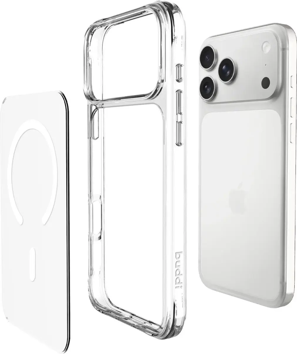 Buddi Core iPhone 14 Pro Max Hoesje - MagSafe - Transparant