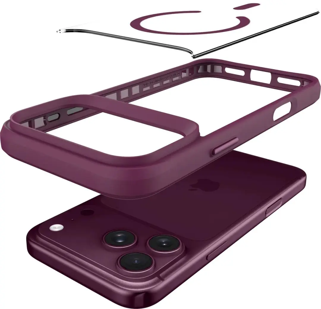 Buddi Hybrid Hoesje iPhone 14 Pro - MagSafe Rood