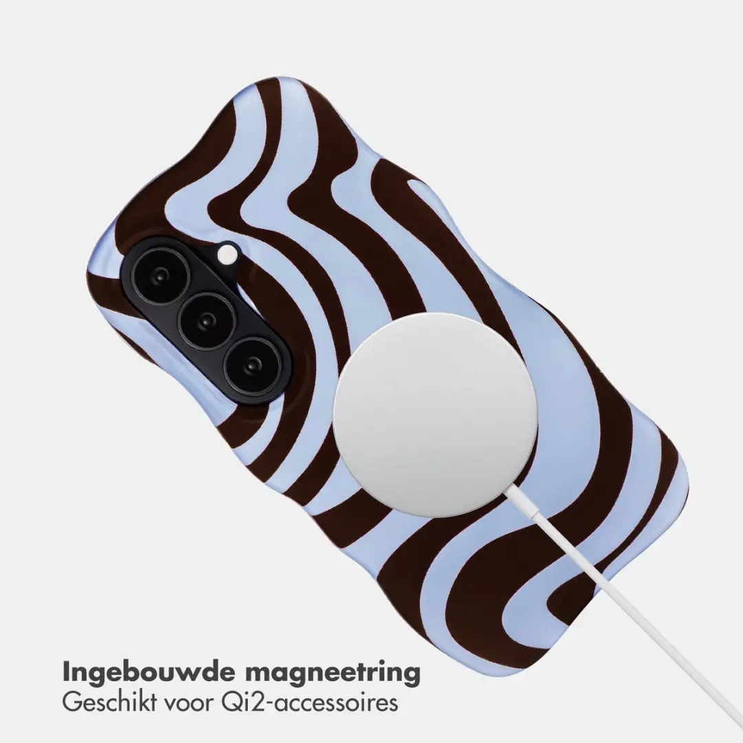 Selencia Hoesje Samsung Galaxy S26 Dream Swirl Chocolate - MagSafe