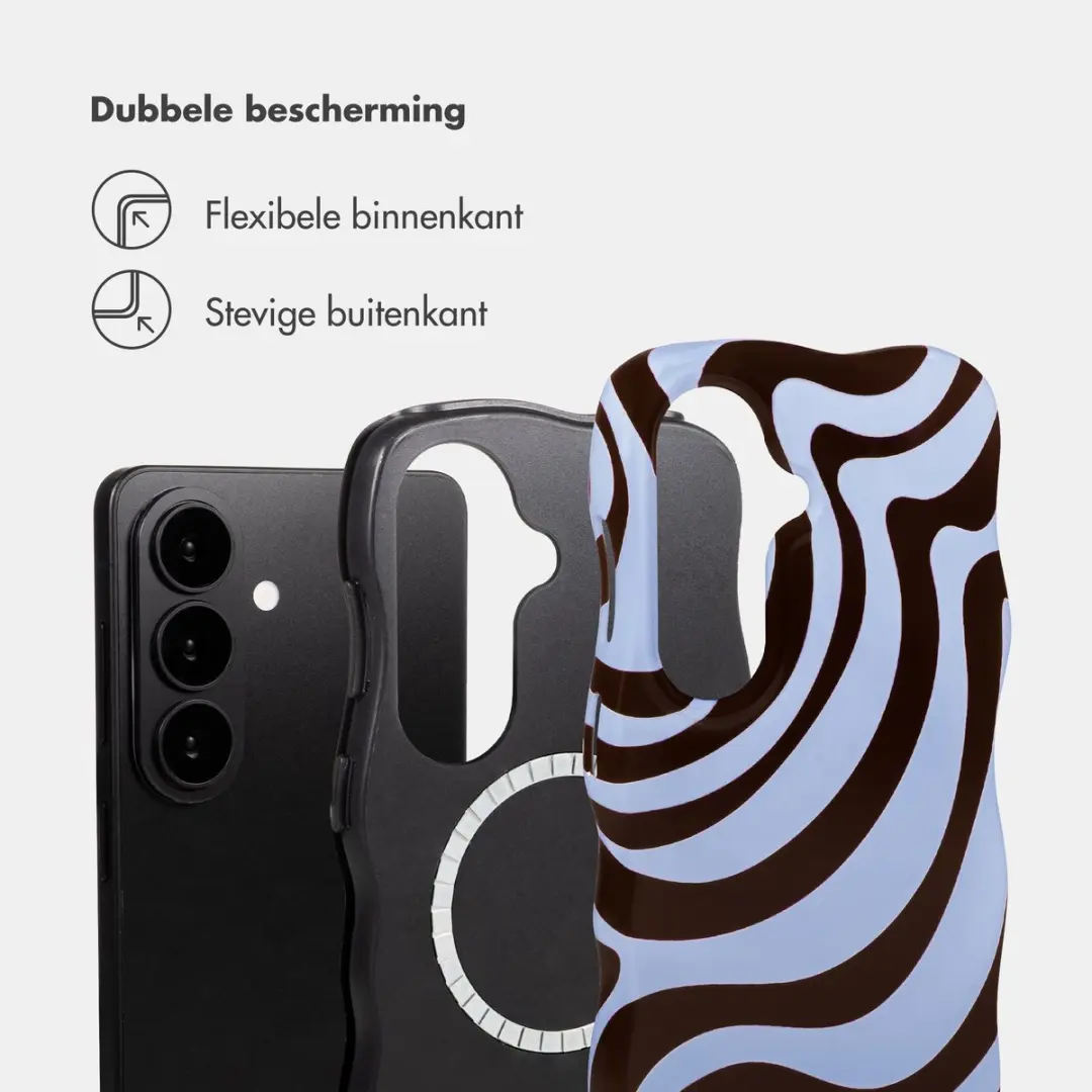 Selencia Hoesje Samsung Galaxy S26 Dream Swirl Chocolate - MagSafe