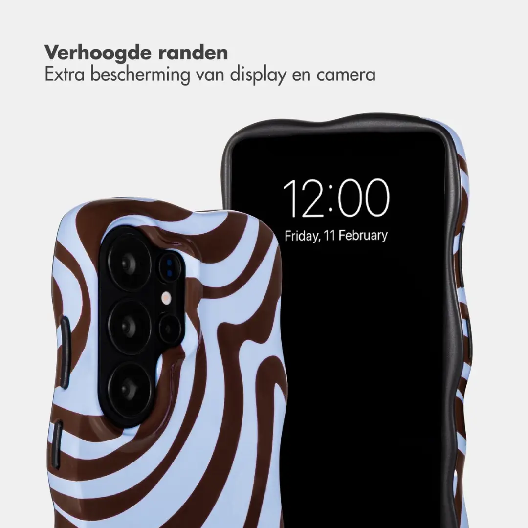 Selencia Hoesje Samsung Galaxy S26 Ultra Dream Swirl Chocolate - MagSafe
