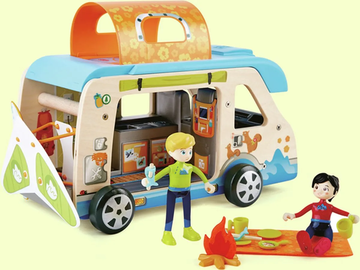 Hape Abenteuer-Van Poppenhuispop