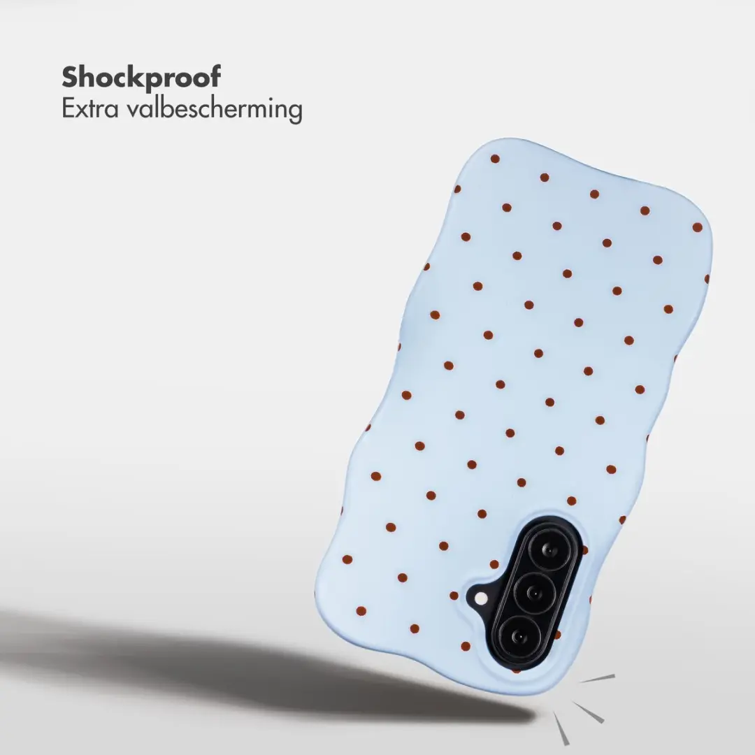 Selencia Wavy Backcover Hoesje SH00098967 - Lichtblauw - MagSafe - afbeelding 6 van 6