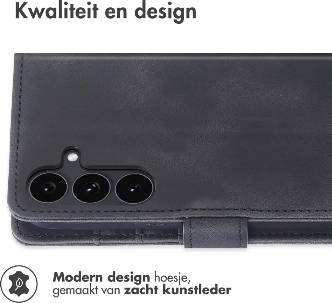 imoshion Bookcase Hoesje Samsung Galaxy S26 FE - 3 Pasjes - Zwart - afbeelding 6 van 6