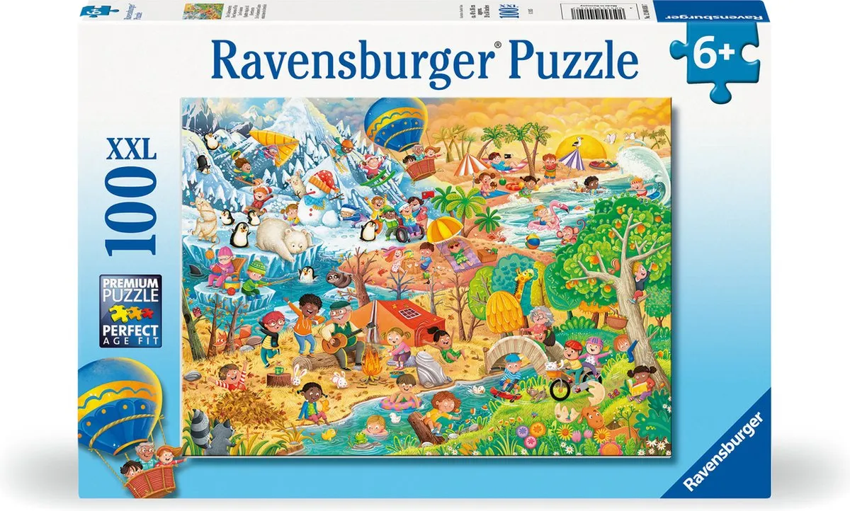 Ravensburger Puzzel Vier Seizoenen 100 XXL Stukjes - 100 Stuks