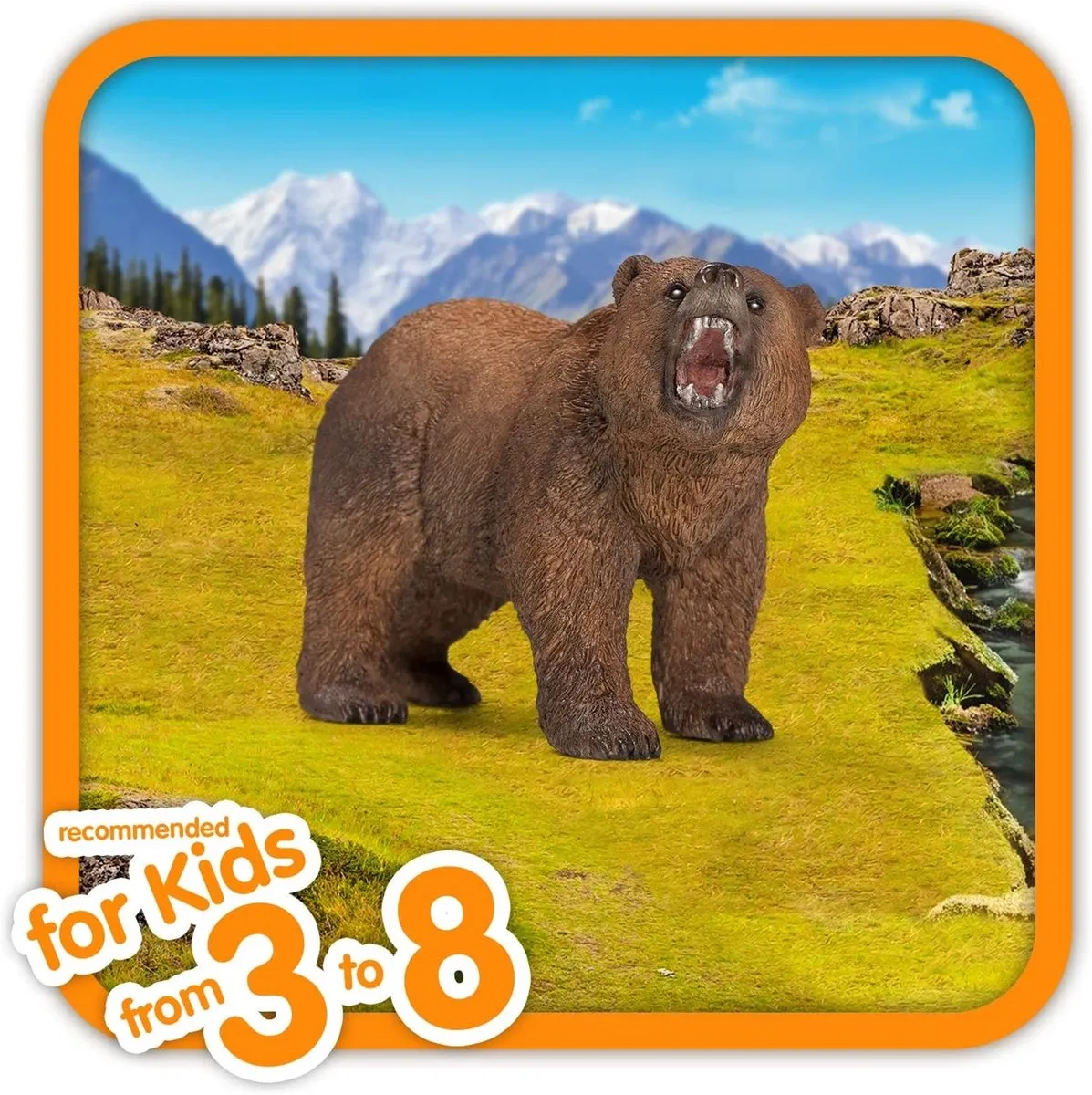 Schleich WILD LIFE Grizzlybeer Speelfiguur 14685 - Bruin